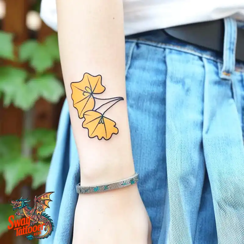 80 Ginkgo Tattoo Design Ideas, Symbolism and Styles 13 Ginkgo Tattoo