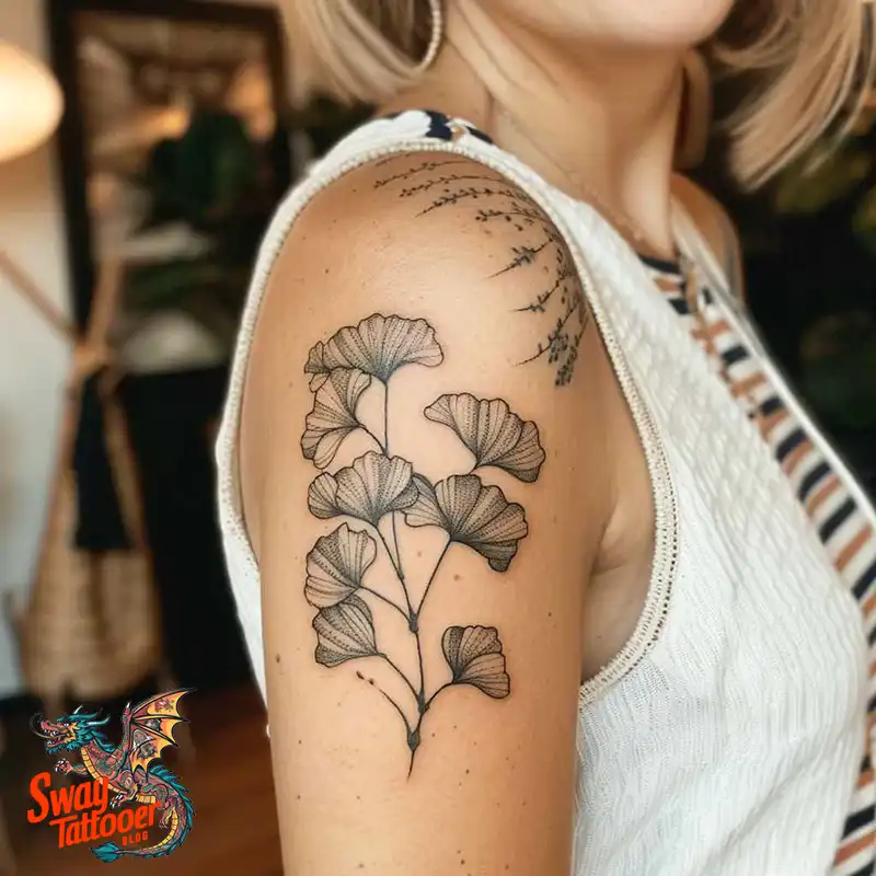 80 Ginkgo Tattoo Design Ideas, Symbolism and Styles 1 Ginkgo Tattoo