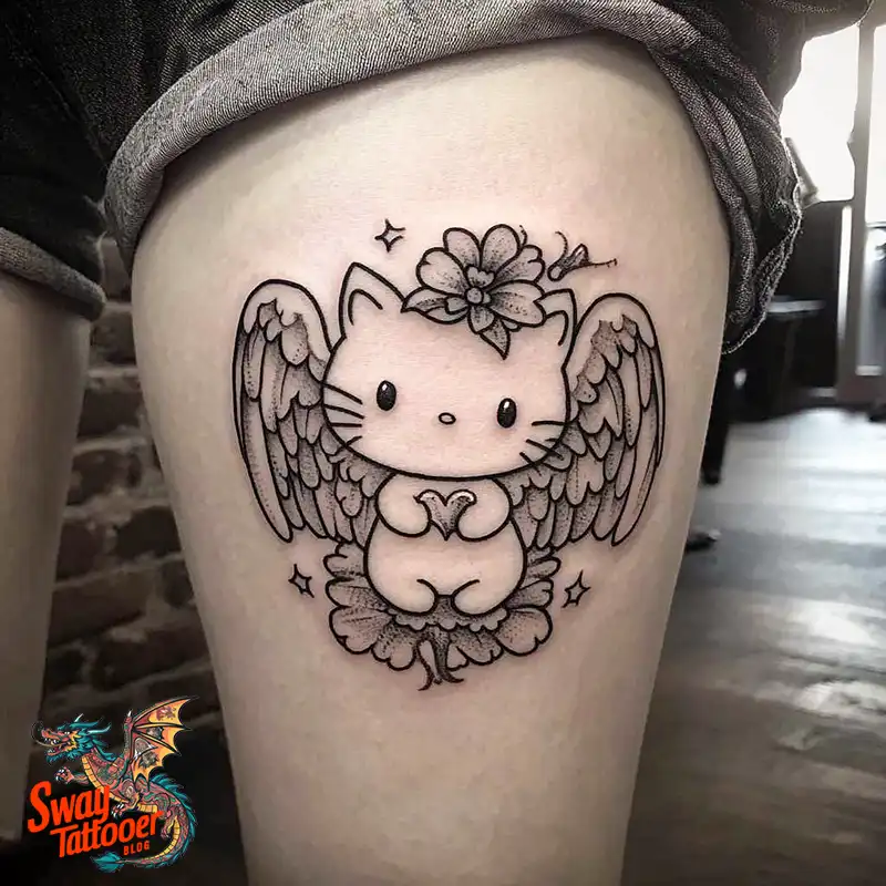 150 Hello Kitty Tattoo Ideas: Cute, Kawaii Designs & Meaning 136 Hello Kitty Tattoo