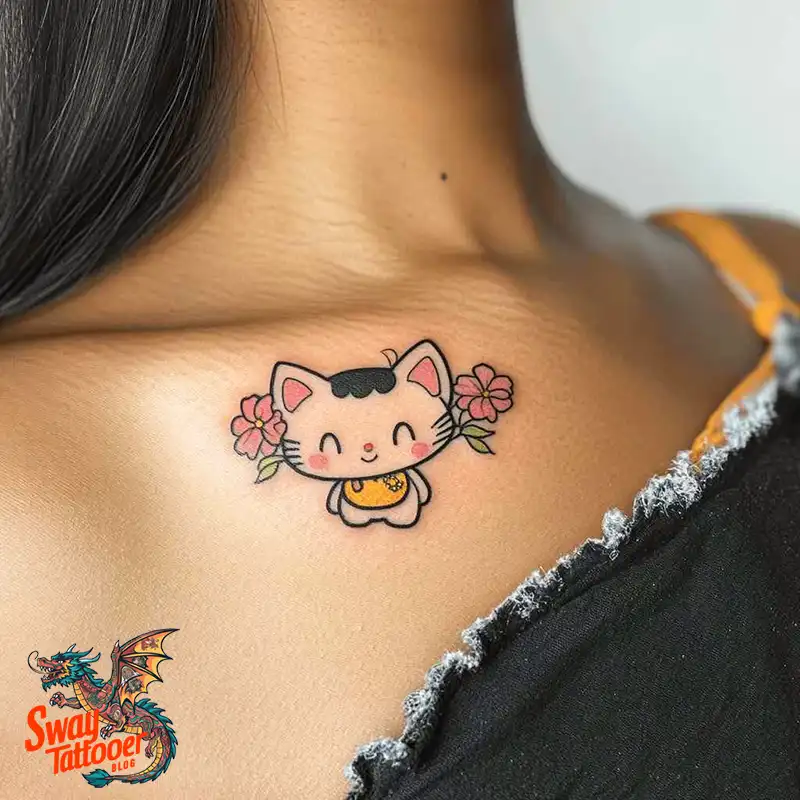 150 Hello Kitty Tattoo Ideas: Cute, Kawaii Designs & Meaning 56 Hello Kitty Tattoo