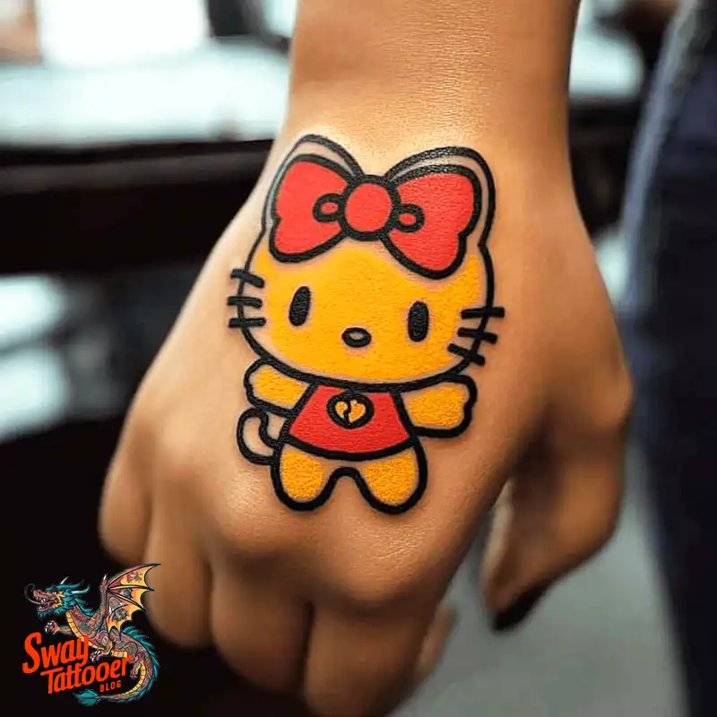 150 Hello Kitty Tattoo Ideas: Cute, Kawaii Designs & Meaning 55 Hello Kitty Tattoo