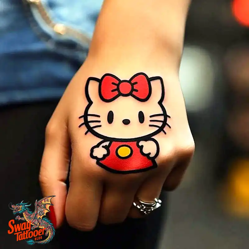 150 Hello Kitty Tattoo Ideas: Cute, Kawaii Designs & Meaning 49 Hello Kitty Tattoo
