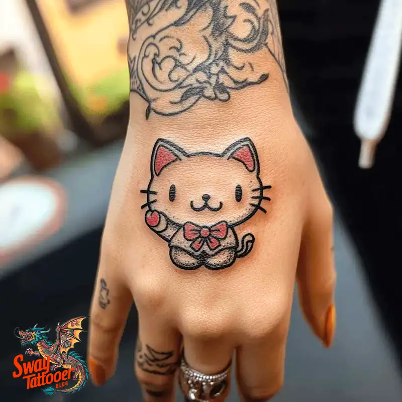 150 Hello Kitty Tattoo Ideas: Cute, Kawaii Designs & Meaning 52 Hello Kitty Tattoo
