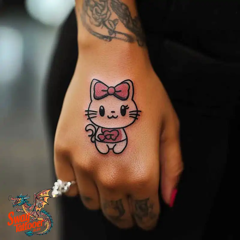 150 Hello Kitty Tattoo Ideas: Cute, Kawaii Designs & Meaning 53 Hello Kitty Tattoo