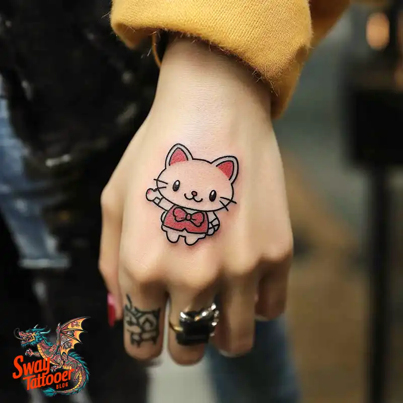 150 Hello Kitty Tattoo Ideas: Cute, Kawaii Designs & Meaning 54 Hello Kitty Tattoo