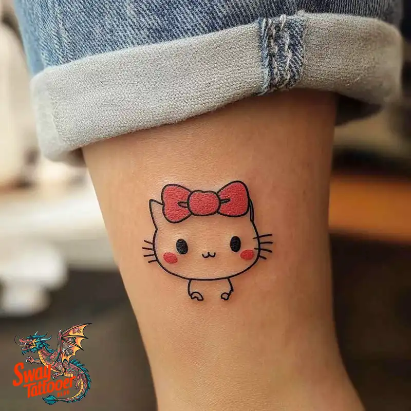 150 Hello Kitty Tattoo Ideas: Cute, Kawaii Designs & Meaning 147 Hello Kitty Tattoo