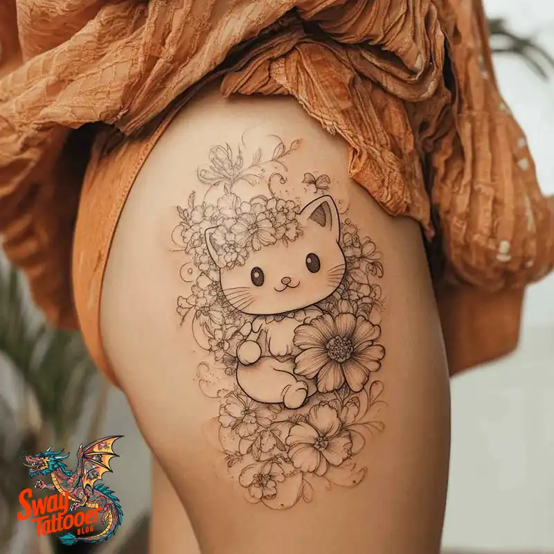 150 Hello Kitty Tattoo Ideas: Cute, Kawaii Designs & Meaning 35 Hello Kitty Tattoo
