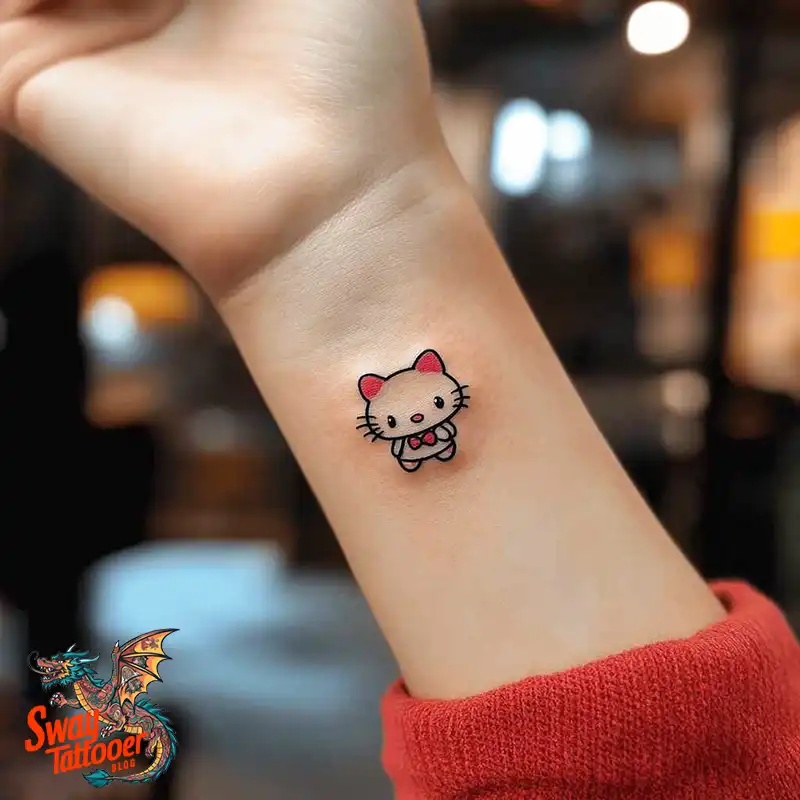 150 Hello Kitty Tattoo Ideas: Cute, Kawaii Designs & Meaning 26 Hello Kitty Tattoo