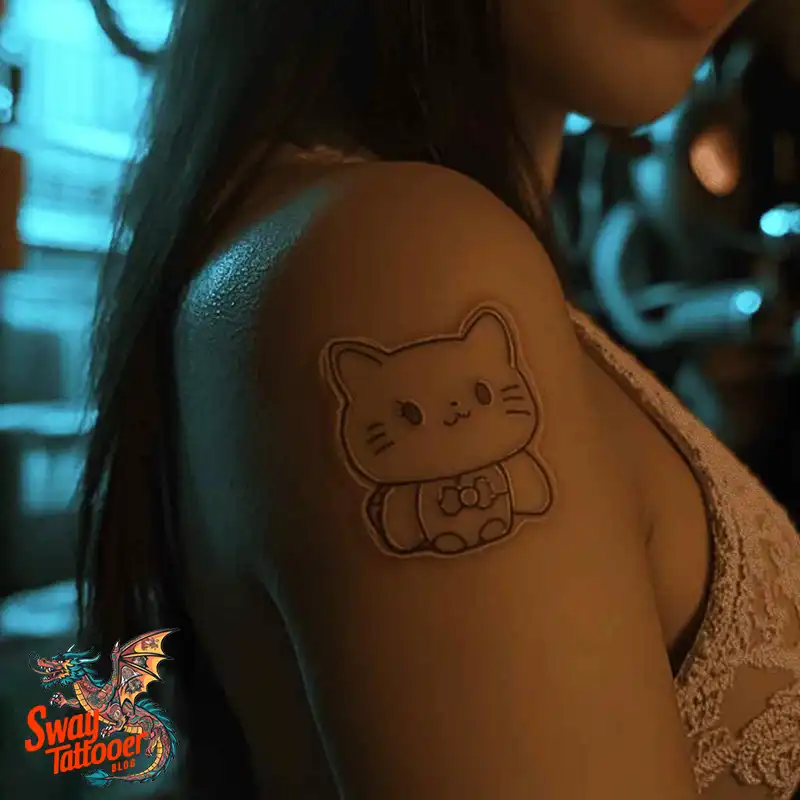 150 Hello Kitty Tattoo Ideas: Cute, Kawaii Designs & Meaning 22 Hello Kitty Tattoo