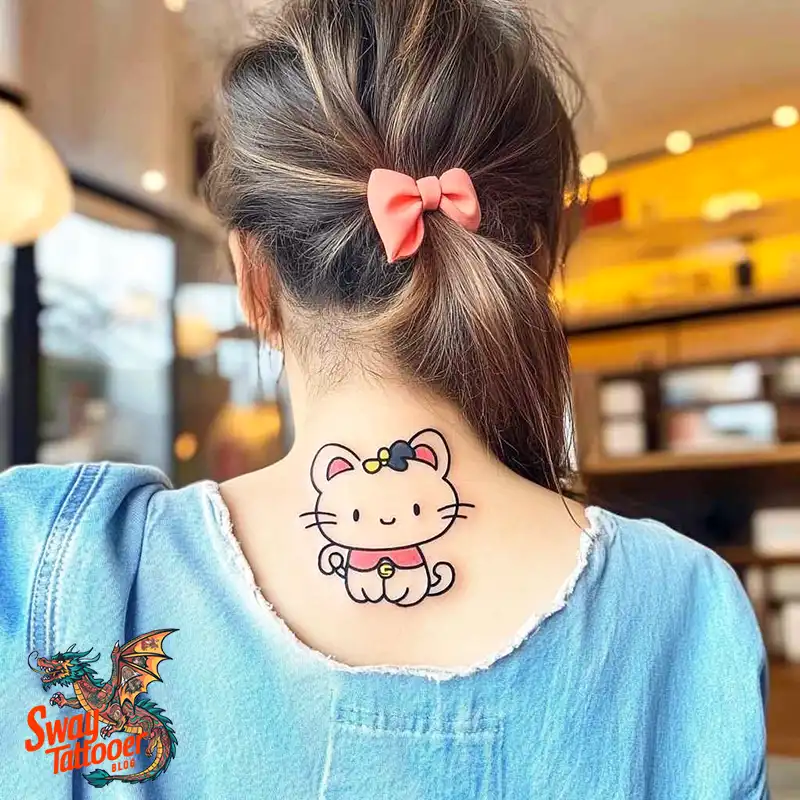 150 Hello Kitty Tattoo Ideas: Cute, Kawaii Designs & Meaning 18 Hello Kitty Tattoo