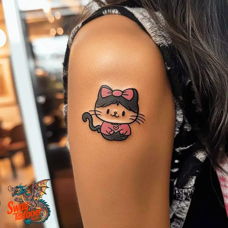 150 Hello Kitty Tattoo Ideas: Cute, Kawaii Designs & Meaning 14 Hello Kitty Tattoo