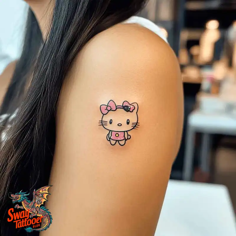 150 Hello Kitty Tattoo Ideas: Cute, Kawaii Designs & Meaning 11 Hello Kitty Tattoo