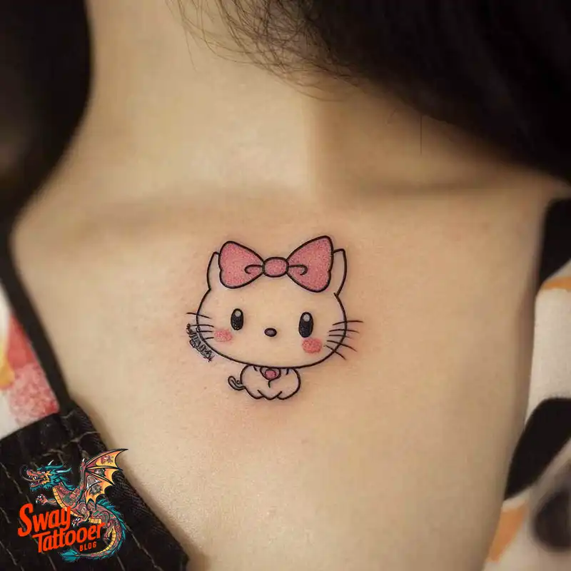 150 Hello Kitty Tattoo Ideas: Cute, Kawaii Designs & Meaning 135 Hello Kitty Tattoo