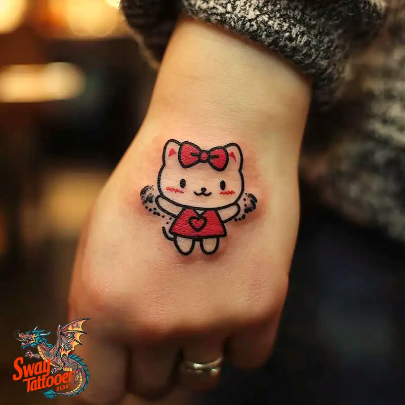 150 Hello Kitty Tattoo Ideas: Cute, Kawaii Designs & Meaning 131 Hello Kitty Tattoo