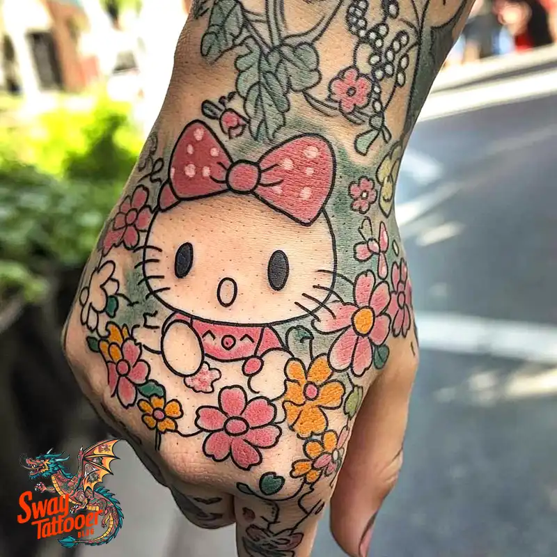 150 Hello Kitty Tattoo Ideas: Cute, Kawaii Designs & Meaning 130 Hello Kitty Tattoo