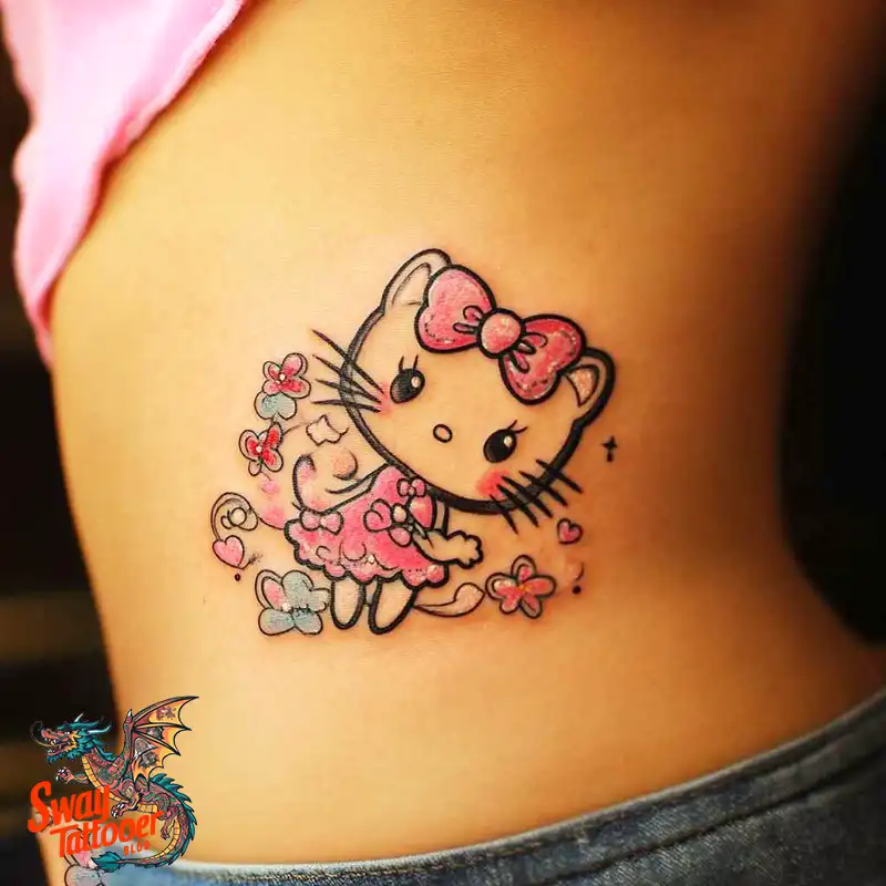 150 Hello Kitty Tattoo Ideas: Cute, Kawaii Designs & Meaning 123 Hello Kitty Tattoo