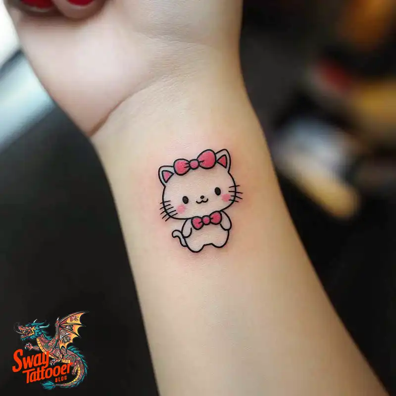 150 Hello Kitty Tattoo Ideas: Cute, Kawaii Designs & Meaning 122 Hello Kitty Tattoo