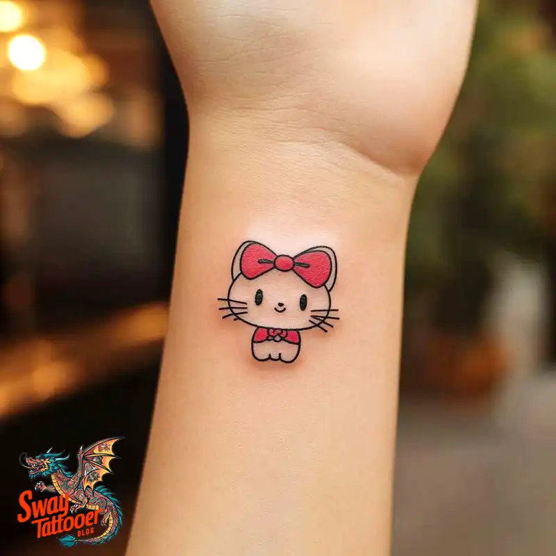 150 Hello Kitty Tattoo Ideas: Cute, Kawaii Designs & Meaning 115 Hello Kitty Tattoo