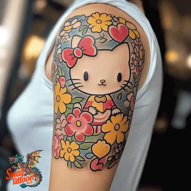 150 Hello Kitty Tattoo Ideas: Cute, Kawaii Designs & Meaning 118 Hello Kitty Tattoo