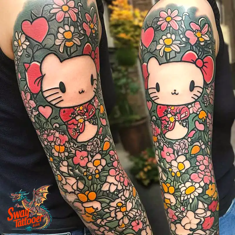 150 Hello Kitty Tattoo Ideas: Cute, Kawaii Designs & Meaning 119 Hello Kitty Tattoo