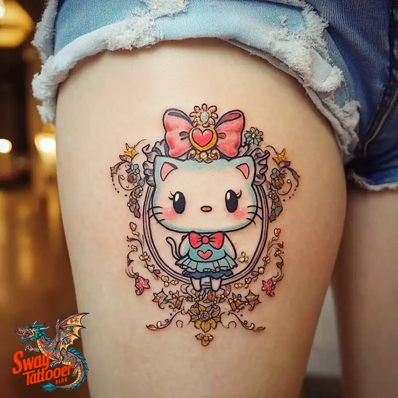 150 Hello Kitty Tattoo Ideas: Cute, Kawaii Designs & Meaning 120 Hello Kitty Tattoo