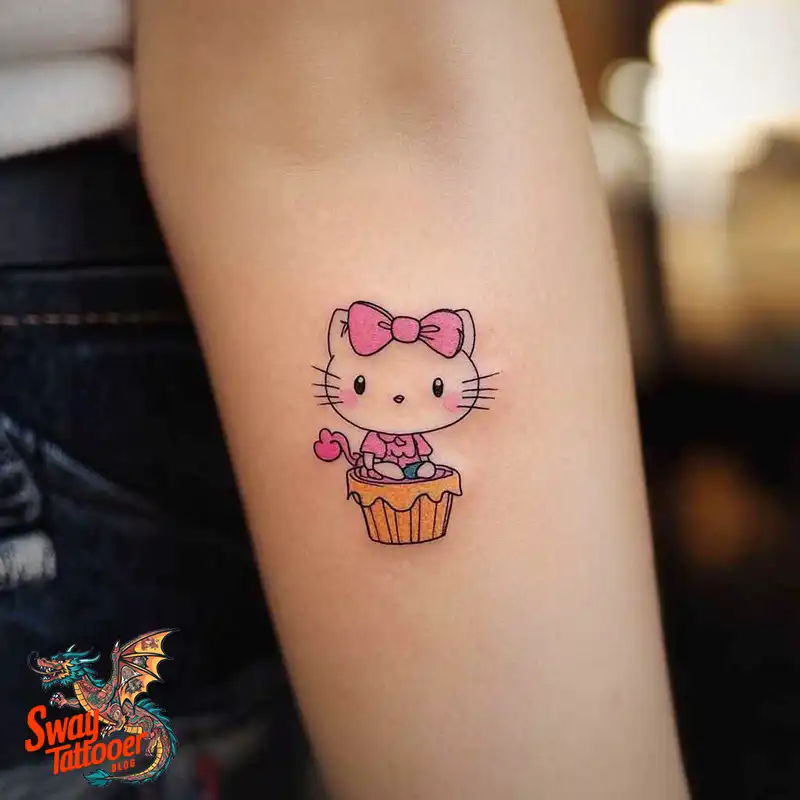 150 Hello Kitty Tattoo Ideas: Cute, Kawaii Designs & Meaning 112 Hello Kitty Tattoo