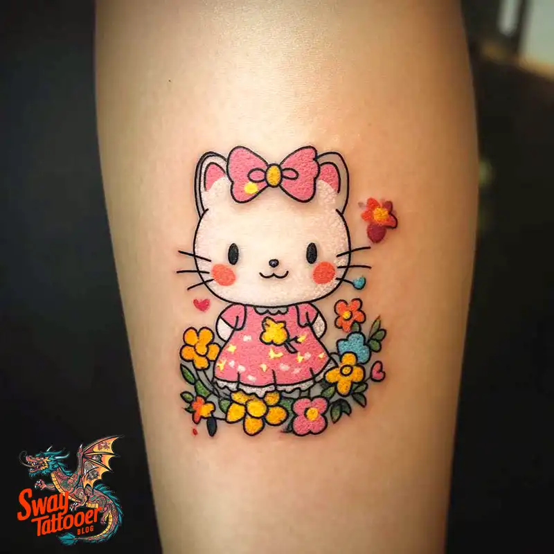 150 Hello Kitty Tattoo Ideas: Cute, Kawaii Designs & Meaning 110 Hello Kitty Tattoo