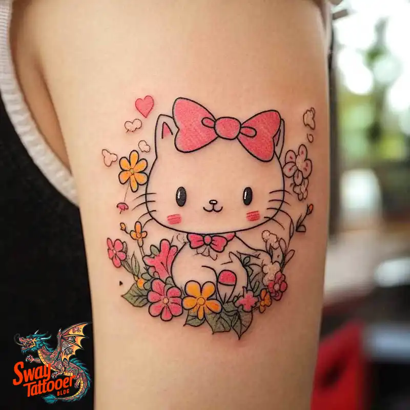 150 Hello Kitty Tattoo Ideas: Cute, Kawaii Designs & Meaning 109 Hello Kitty Tattoo