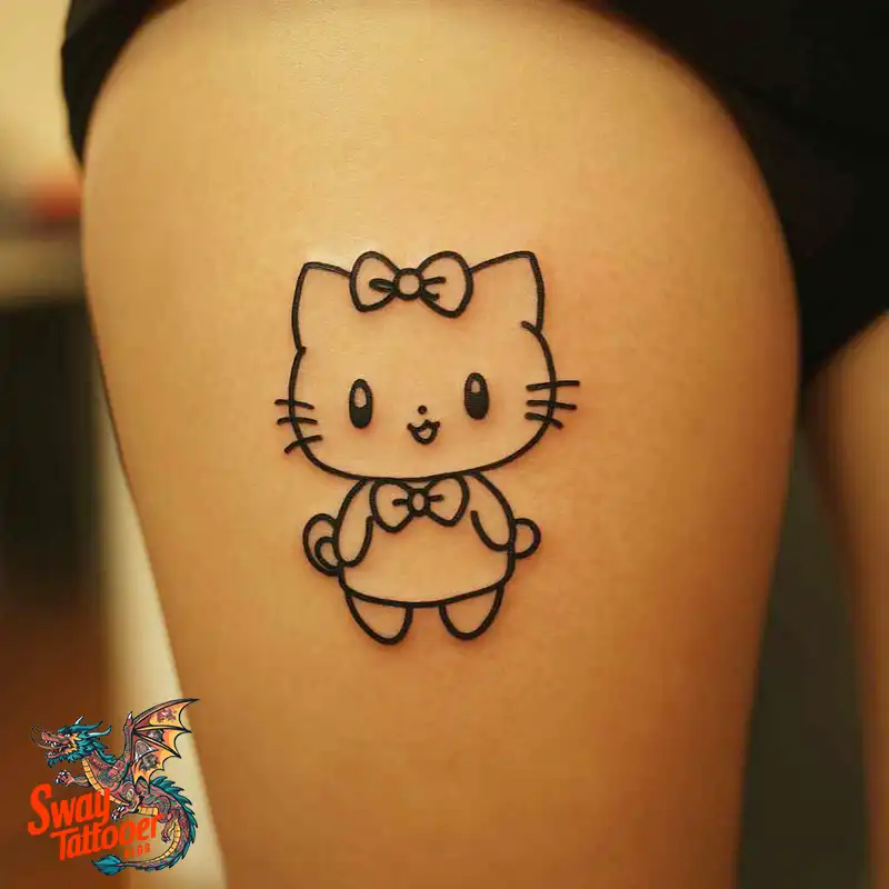 150 Hello Kitty Tattoo Ideas: Cute, Kawaii Designs & Meaning 106 Hello Kitty Tattoo