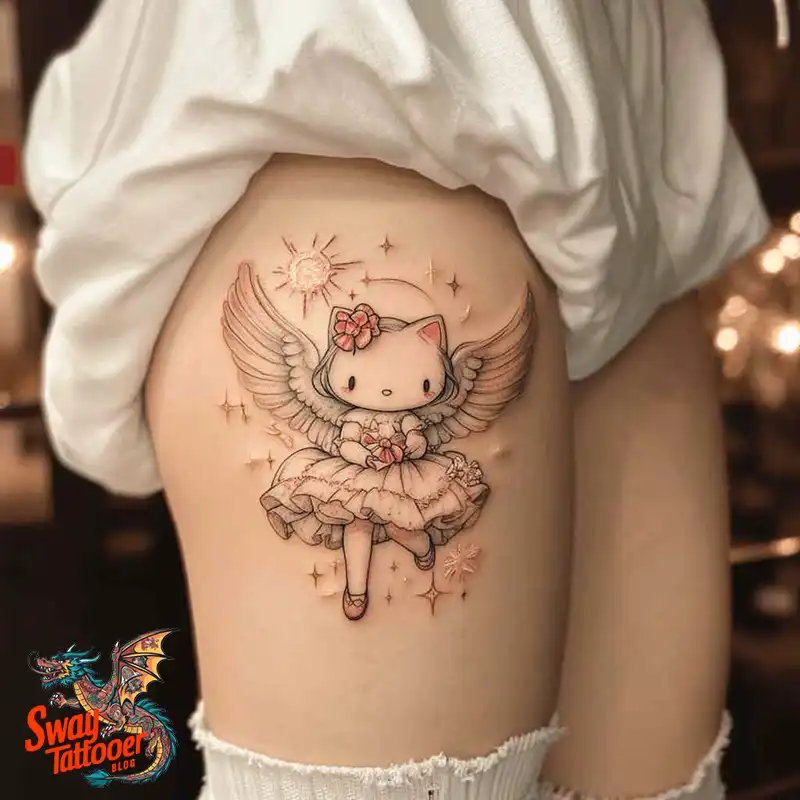 150 Hello Kitty Tattoo Ideas: Cute, Kawaii Designs & Meaning 97 Hello Kitty Tattoo