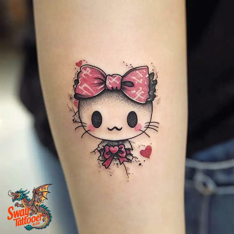 150 Hello Kitty Tattoo Ideas: Cute, Kawaii Designs & Meaning 143 Hello Kitty Tattoo