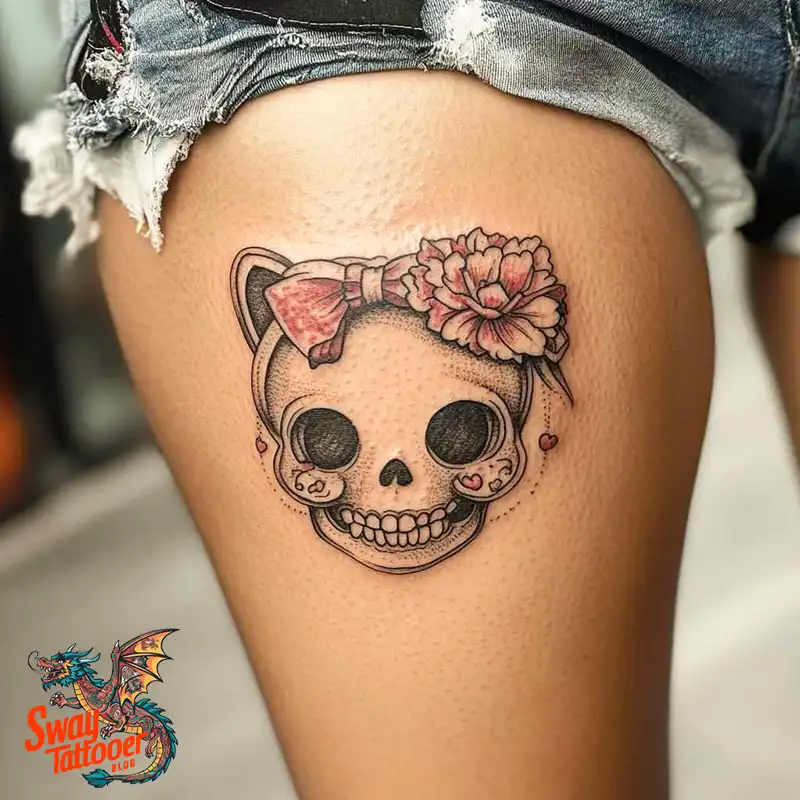 150 Hello Kitty Tattoo Ideas: Cute, Kawaii Designs & Meaning 84 Hello Kitty Tattoo