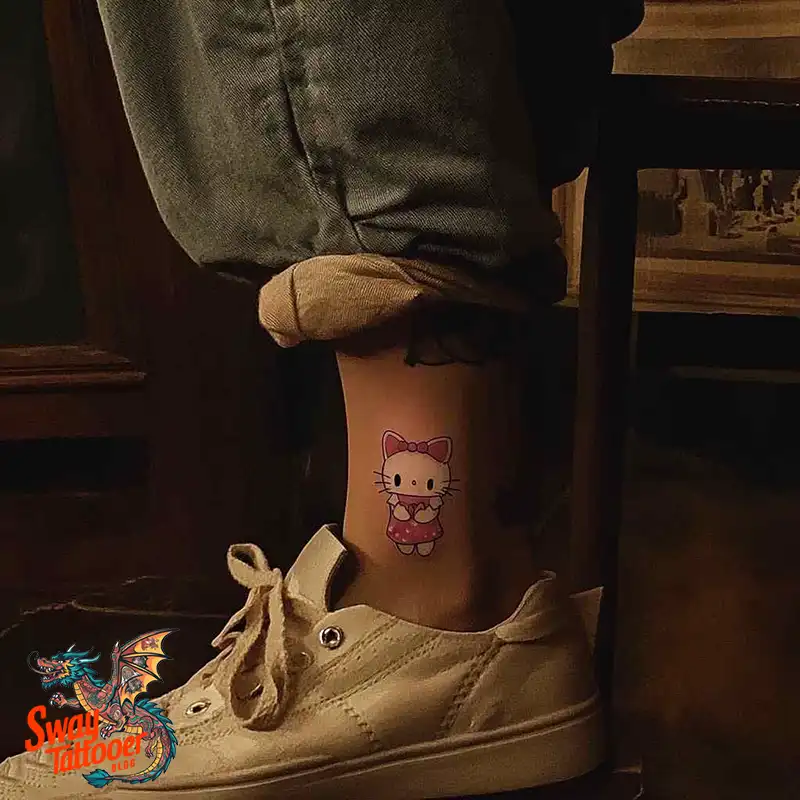 150 Hello Kitty Tattoo Ideas: Cute, Kawaii Designs & Meaning 73 Hello Kitty Tattoo