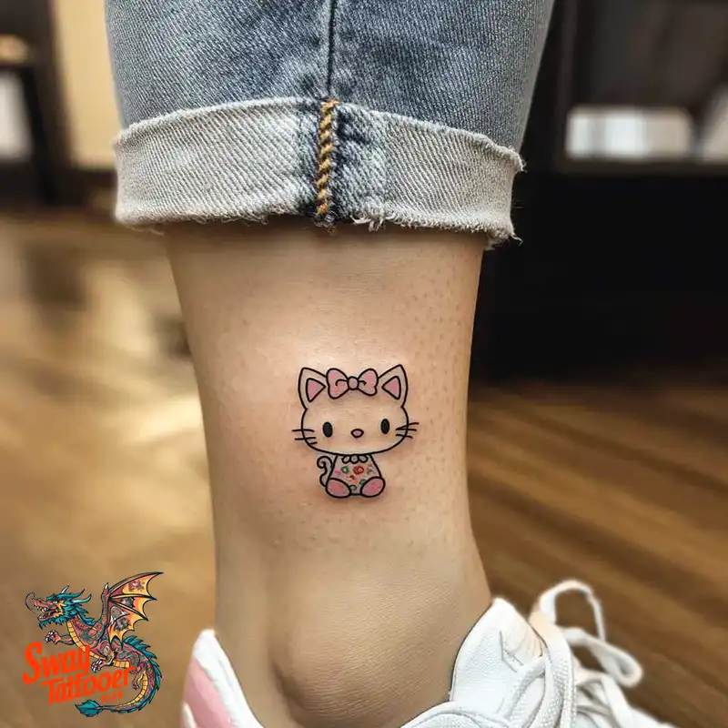 150 Hello Kitty Tattoo Ideas: Cute, Kawaii Designs & Meaning 76 Hello Kitty Tattoo