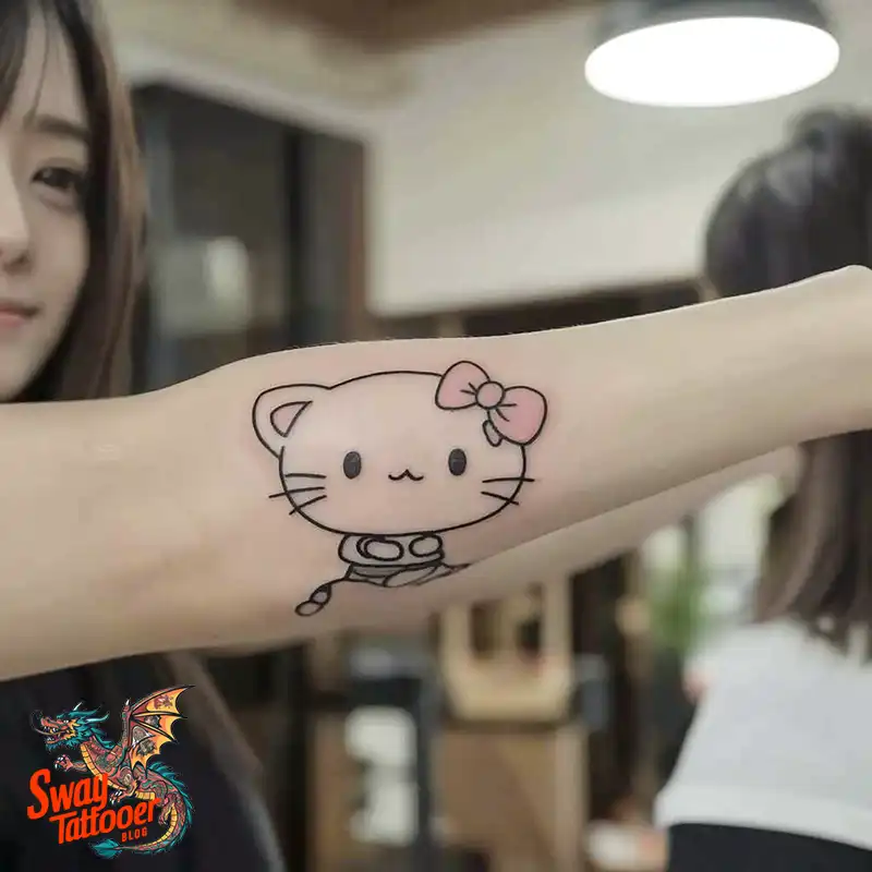 150 Hello Kitty Tattoo Ideas: Cute, Kawaii Designs & Meaning 69 Hello Kitty Tattoo