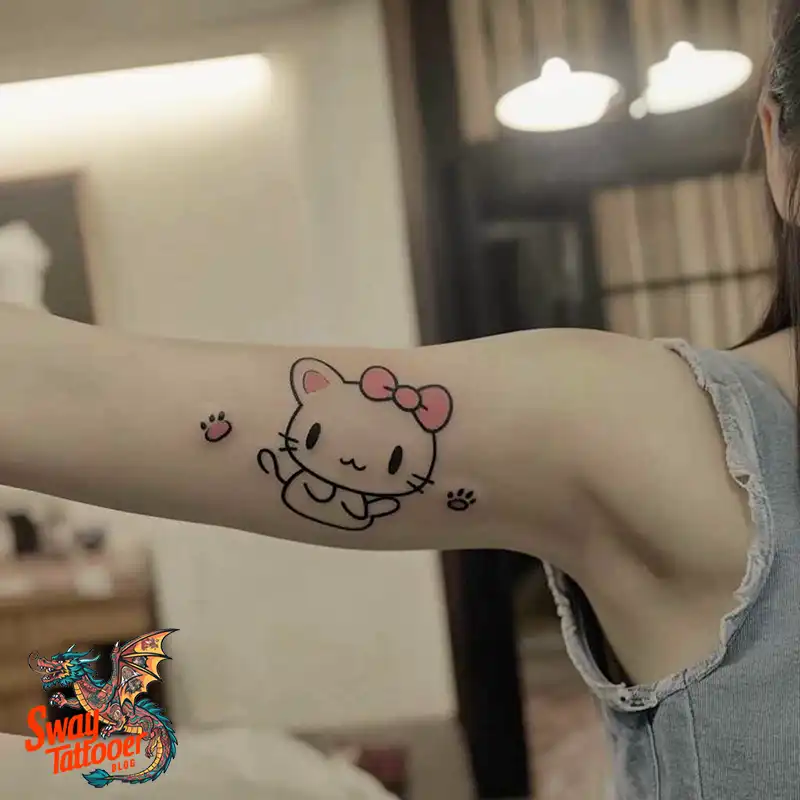 150 Hello Kitty Tattoo Ideas: Cute, Kawaii Designs & Meaning 67 Hello Kitty Tattoo