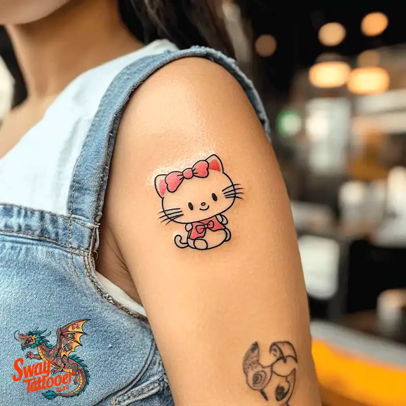 150 Hello Kitty Tattoo Ideas: Cute, Kawaii Designs & Meaning 65 Hello Kitty Tattoo
