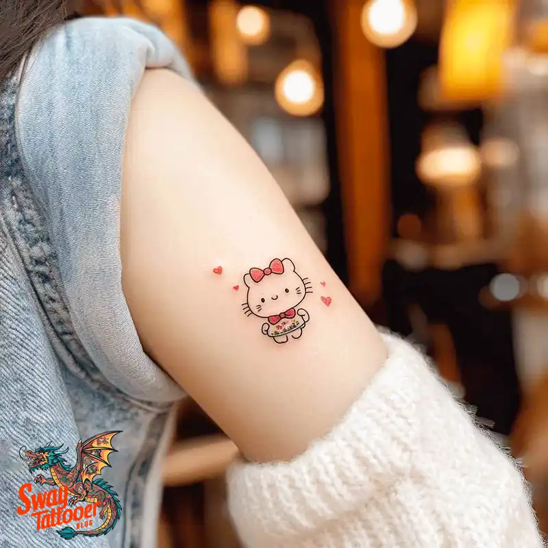150 Hello Kitty Tattoo Ideas: Cute, Kawaii Designs & Meaning 64 Hello Kitty Tattoo
