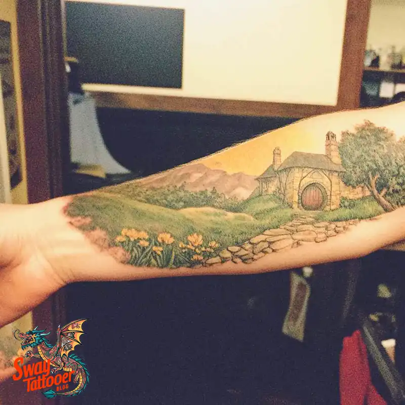 80 Hobbit Tattoo Design Ideas: with Meaning & Symbolism 43 Hobbit Tattoo