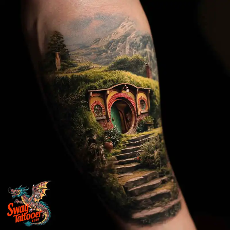 80 Hobbit Tattoo Design Ideas: with Meaning & Symbolism 28 Hobbit Tattoo