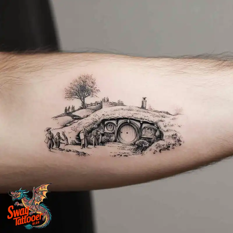 80 Hobbit Tattoo Design Ideas: with Meaning & Symbolism 25 Hobbit Tattoo