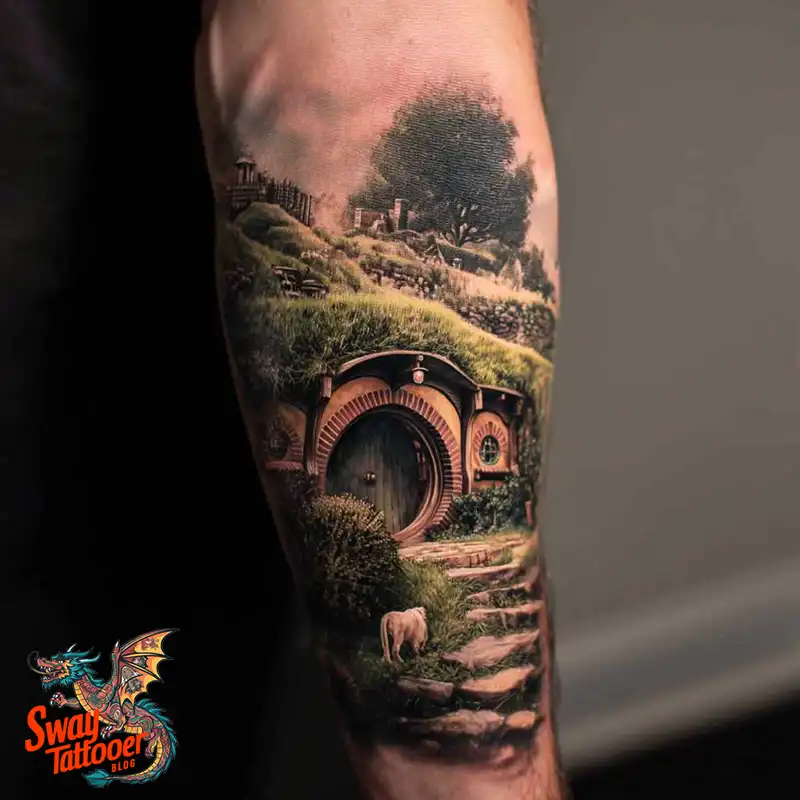 80 Hobbit Tattoo Design Ideas: with Meaning & Symbolism 13 Hobbit Tattoo