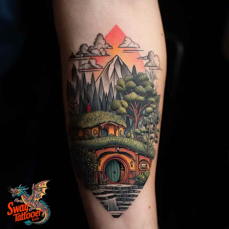 80 Hobbit Tattoo Design Ideas: with Meaning & Symbolism 9 Hobbit Tattoo