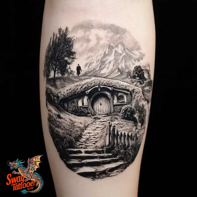 80 Hobbit Tattoo Design Ideas: with Meaning & Symbolism 4 Hobbit Tattoo