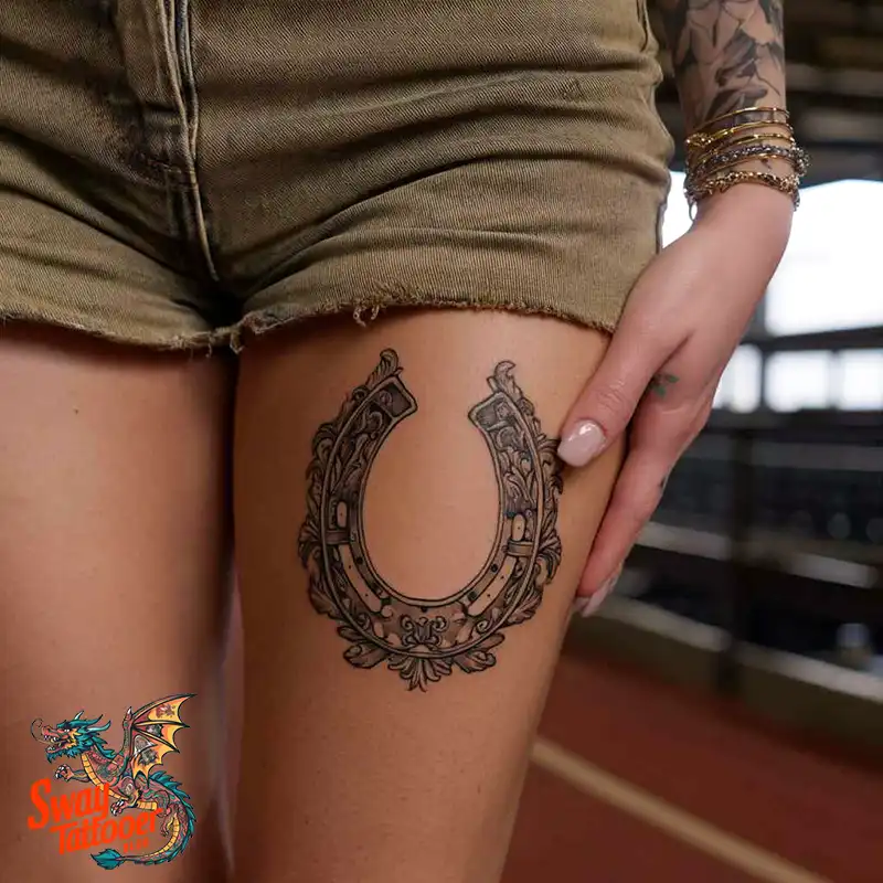 150 Horseshoe Tattoo Designs: Symbolism, Styles, & Stories 27 Horseshoe Tattoo