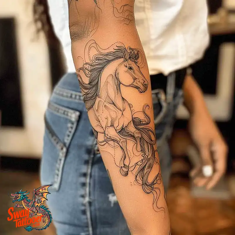 150 Horse Tattoo Design Ideas: Galloping Art on Skin 34 Horse Tattoo