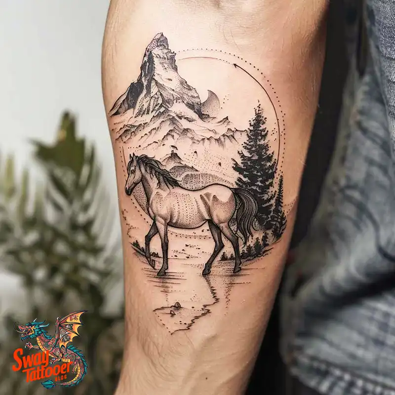 150 Horse Tattoo Design Ideas: Galloping Art on Skin 140 Horse Tattoo