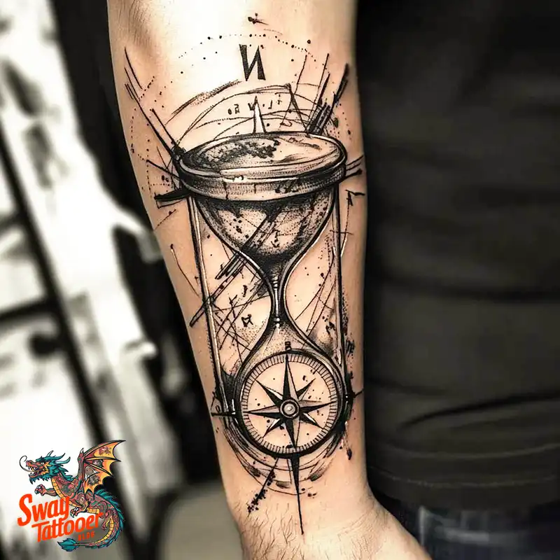 100 Hourglass Tattoo Designs: Symbols of Life and Change 86 Hourglass Tattoo