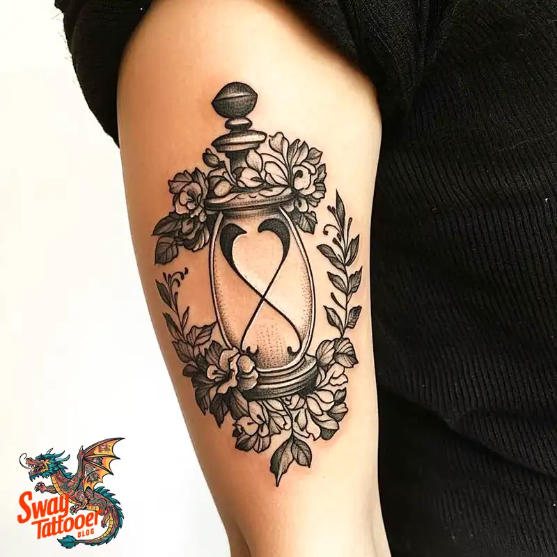 100 Hourglass Tattoo Designs: Symbols of Life and Change 76 hourglass10