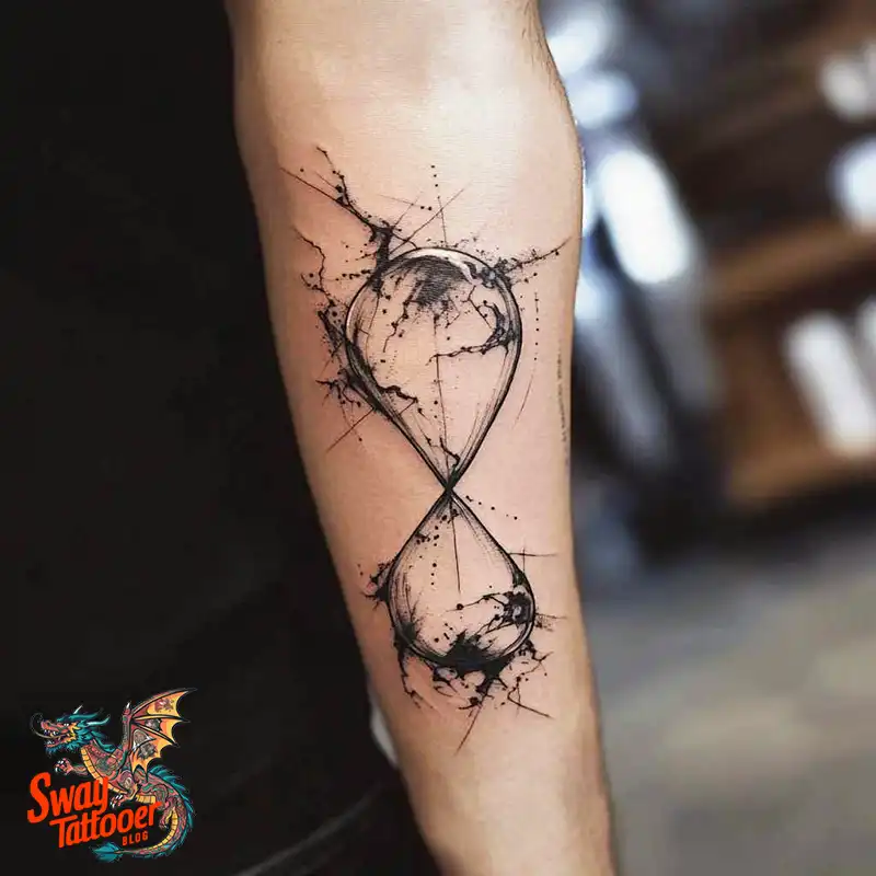 100 Hourglass Tattoo Designs: Symbols of Life and Change 74 hourglass12